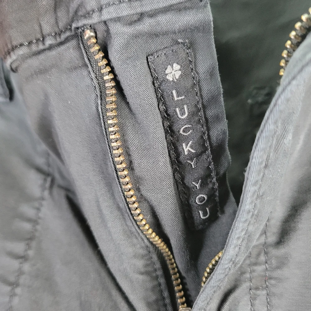 Lucky Brand Womens Black Cotton Pants Size 6/28 - Picture 11 of 12